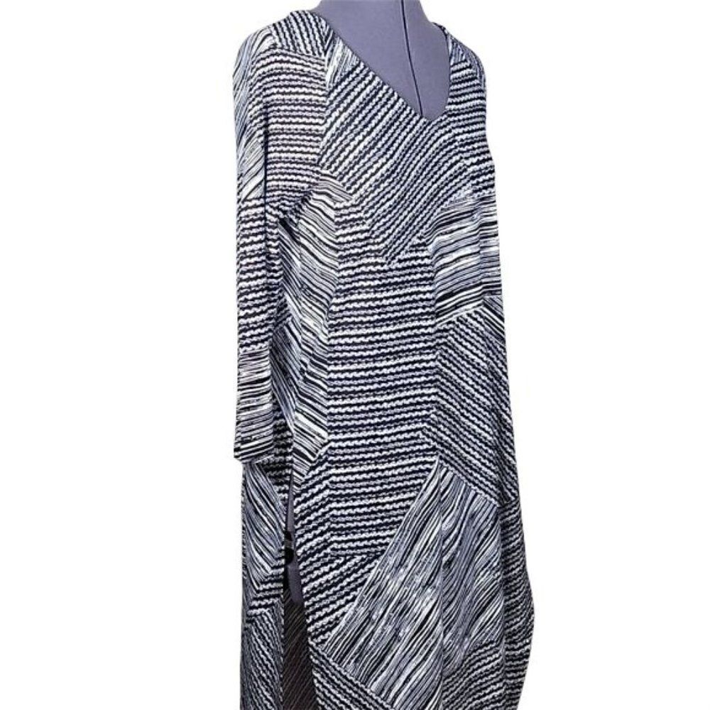 Women with Control Regular Printed Tunic with Crop Pants Set Sz XS